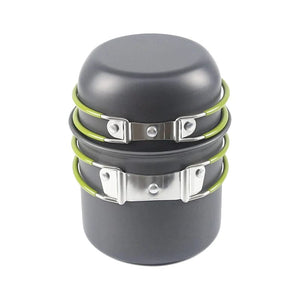 Planet Gates Camping Cookware Set / CHINA X-eped Travel Camping cookware kit cooking set Ultralight Outdoor tableware set Tourism Equipment For Hiking Picnic