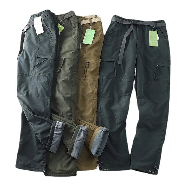 Planet Gates Camping Hunting Equipment Trousers Germany Windproof Waterproof Plush Soft Shell Pants Outdoor Men's Straight Multi Bag Overalls