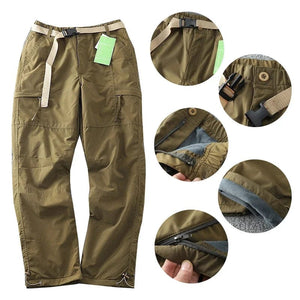 Planet Gates Camping Hunting Equipment Trousers Germany Windproof Waterproof Plush Soft Shell Pants Outdoor Men's Straight Multi Bag Overalls