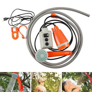 Planet Gates Camping Shower Outdoor Hiking Travel Portable Shower And 20L Bucket Set Car Washer Plant Watering Pet Cleaning Electric Pump