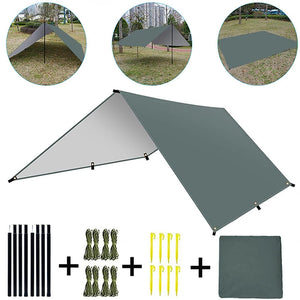 Planet Gates Camping Tarp Waterproof Portable Tarp Multifunctional Outdoor Camping Traveling Awning Backpacking Tarp Shelter Rain Tarp