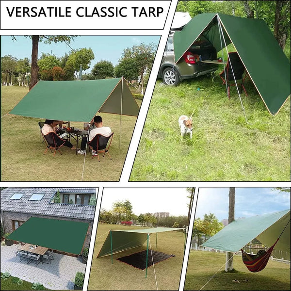 Planet Gates Camping Tarp Waterproof Tent Tourist Awning Shade Garden Canopy Beach Sunshade Outdoor Ultralight Sun Shelter