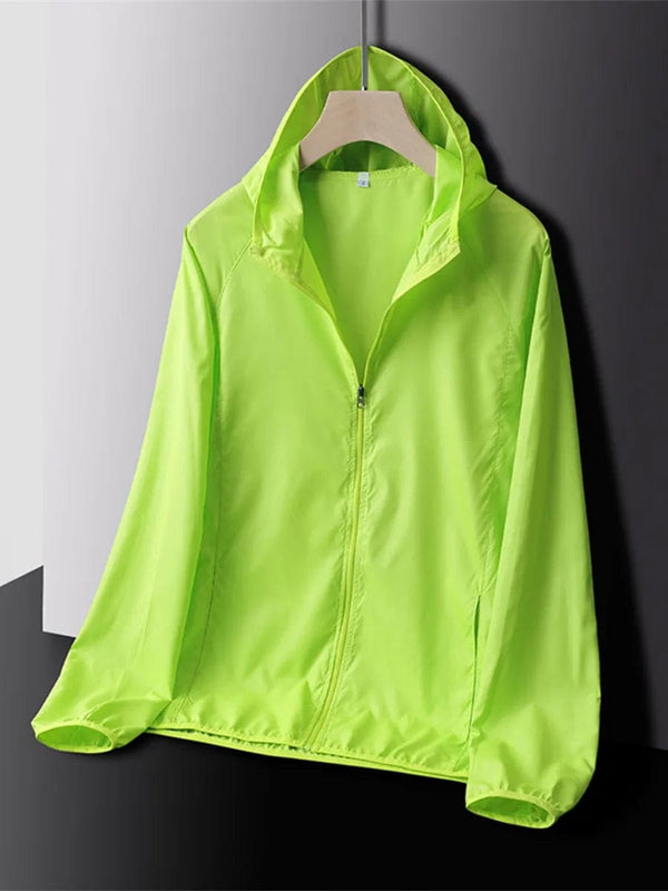 Planet Gates Camping Waterproof Sun Protection Clothes Thin Lightweight Breathable Bicycle Jacket Men Women Quick Dry Sport Coat Windbreaker