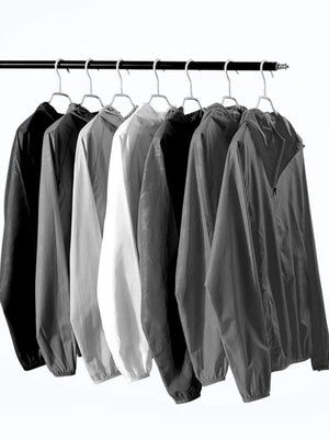 Planet Gates Camping Waterproof Sun Protection Clothes Thin Lightweight Breathable Bicycle Jacket Men Women Quick Dry Sport Coat Windbreaker