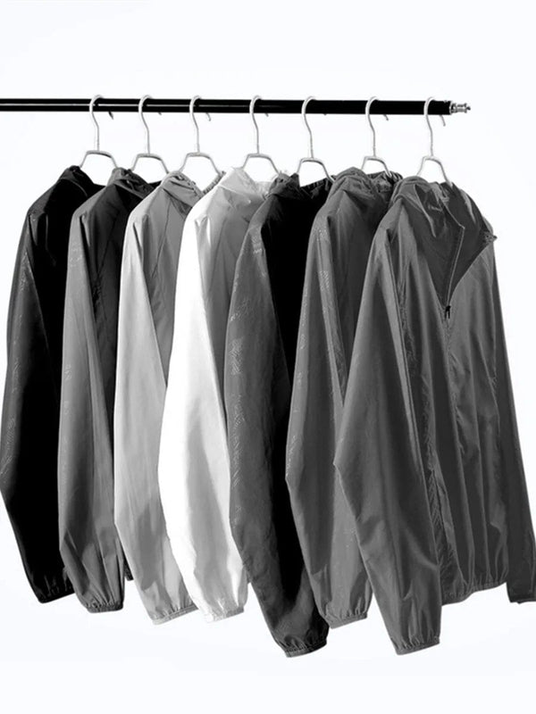 Planet Gates Camping Waterproof Sun Protection Clothes Thin Lightweight Breathable Bicycle Jacket Men Women Quick Dry Sport Coat Windbreaker