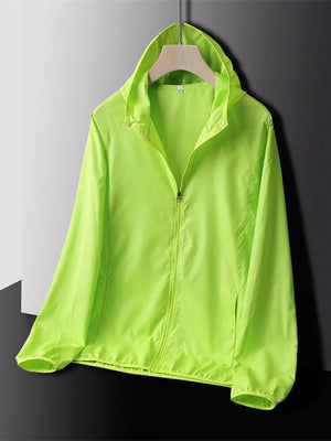 Planet Gates Camping Waterproof Sun Protection Clothes Thin Lightweight Breathable Bicycle Jacket Men Women Quick Dry Sport Coat Windbreaker