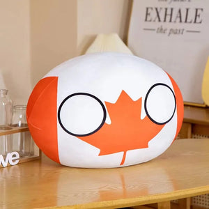 Planet Gates Canada / about 10cm / CHINA 10/30/40cm Polandball Plush Doll Countryball Country Ball Toy Plush Pendant Stuffed Doll Christmas Children Gift