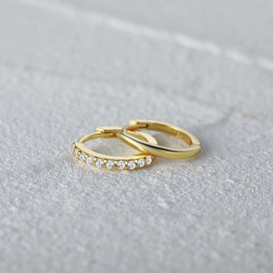 Planet Gates CANNER 925 Sterling Silver Glossy Hoop Earrings Gold Color Tiny Cartilage Piercing Small Huggie Earring Fine Jewelry Accessories