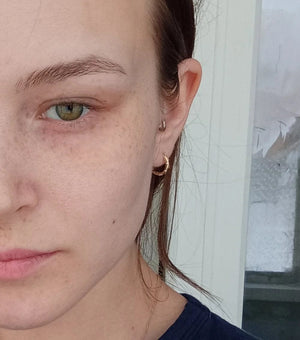 Planet Gates CANNER 925 Sterling Silver Glossy Hoop Earrings Gold Color Tiny Cartilage Piercing Small Huggie Earring Fine Jewelry Accessories