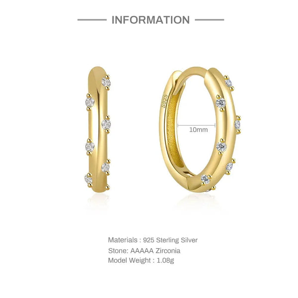 Planet Gates CANNER 925 Sterling Silver Glossy Hoop Earrings Gold Color Tiny Cartilage Piercing Small Huggie Earring Fine Jewelry Accessories