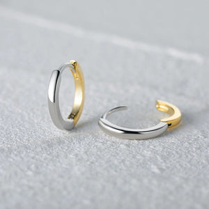 Planet Gates CANNER 925 Sterling Silver Glossy Hoop Earrings Gold Color Tiny Cartilage Piercing Small Huggie Earring Fine Jewelry Accessories