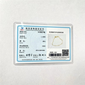 Planet Gates CANNER Real S925 Sterling Silver Mini Zircon Flower Pendant Bracelet Chain for Women's Fine Jewelry Gifts Gold Bracelets Bangles