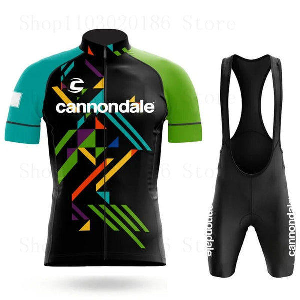 Planet Gates Cannondale Cycling Jersey Set Summer Bicycle Suit Quick Drying Bib Shorts Clothes Mtb Maillot Ropa Ciclismo Mountain Bike Wear