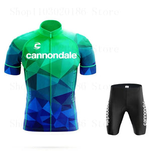 Planet Gates Cannondale Cycling Jersey Set Summer Bicycle Suit Quick Drying Bib Shorts Clothes Mtb Maillot Ropa Ciclismo Mountain Bike Wear