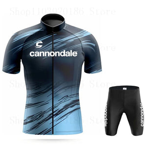 Planet Gates Cannondale Cycling Jersey Set Summer Bicycle Suit Quick Drying Bib Shorts Clothes Mtb Maillot Ropa Ciclismo Mountain Bike Wear