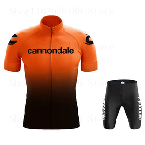 Planet Gates Cannondale Men Short Sleeve Cycling Jersey Set Summer Bicicleta Clothing MTB Maillot Ropa Ciclismo Sportswear Blue Bicycle Suit