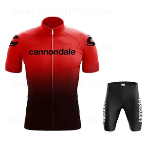 Planet Gates Cannondale Men Short Sleeve Cycling Jersey Set Summer Bicicleta Clothing MTB Maillot Ropa Ciclismo Sportswear Blue Bicycle Suit
