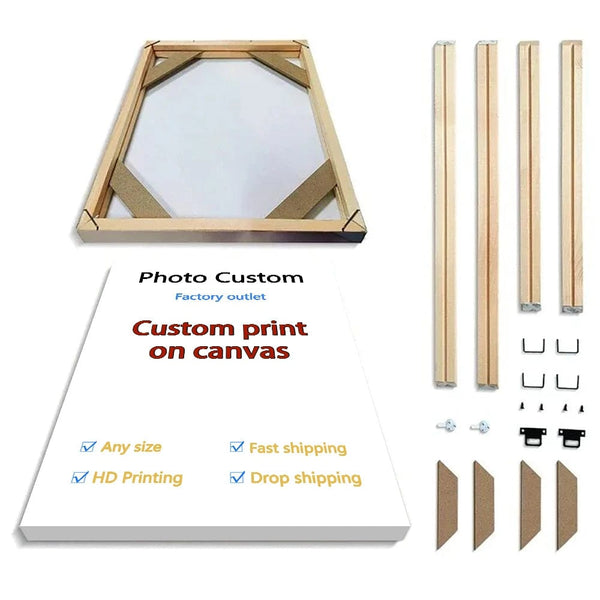 Planet Gates canvas only / 20x20CM YWDECOR Custom Painting Canvas HD Print Customized Your Picture Personalized Wall Art Poster Photos for Living Room Home Decor