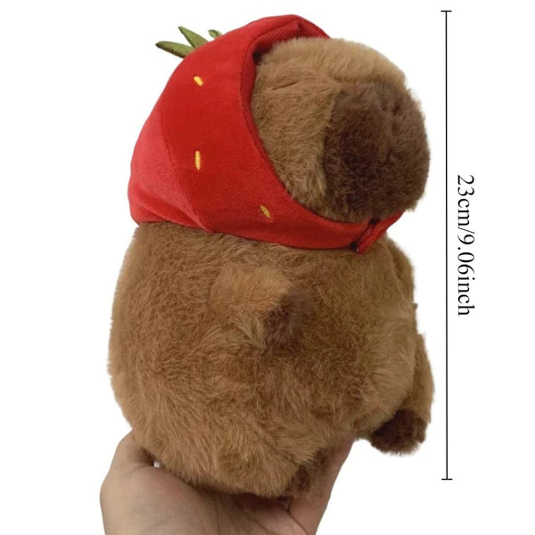 Planet Gates Cao mei CPBLA / 20cm Hamburg Capybara Plush Toy Fluffty Kawaii Plushie Doll Simulation Capibara Anime Cute Stuffed Animals Soft Plush Gift Kid Toys