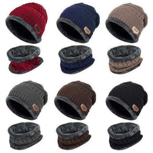 Planet Gates Cap-black / One size Winter Beanie Hat For Men Fleece Scarf Women Knitted Hat Warm Cap Thick Wool Neck Warmer Scarf Balaclava Mask Skullies Beanies