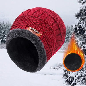 Planet Gates Cap-black / One size Winter Beanie Hat For Men Fleece Scarf Women Knitted Hat Warm Cap Thick Wool Neck Warmer Scarf Balaclava Mask Skullies Beanies