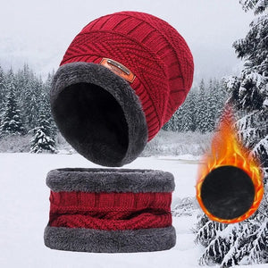 Planet Gates Cap-black / One size Winter Beanie Hat For Men Fleece Scarf Women Knitted Hat Warm Cap Thick Wool Neck Warmer Scarf Balaclava Mask Skullies Beanies