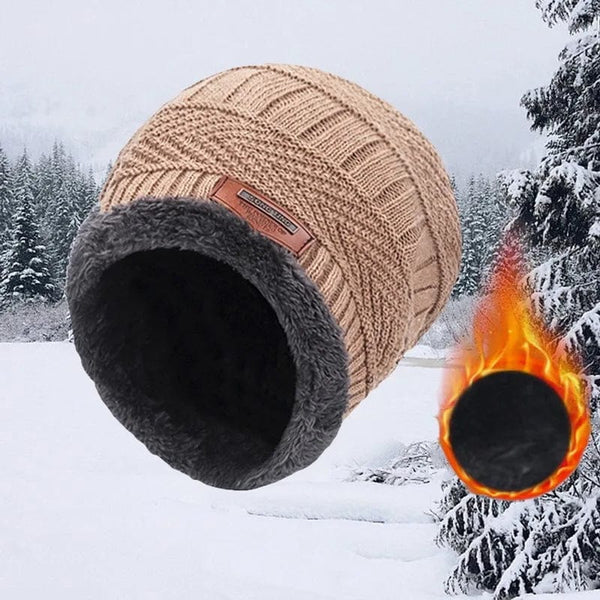 Planet Gates Cap-black / One size Winter Beanie Hat For Men Fleece Scarf Women Knitted Hat Warm Cap Thick Wool Neck Warmer Scarf Balaclava Mask Skullies Beanies