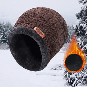 Planet Gates Cap-black / One size Winter Beanie Hat For Men Fleece Scarf Women Knitted Hat Warm Cap Thick Wool Neck Warmer Scarf Balaclava Mask Skullies Beanies