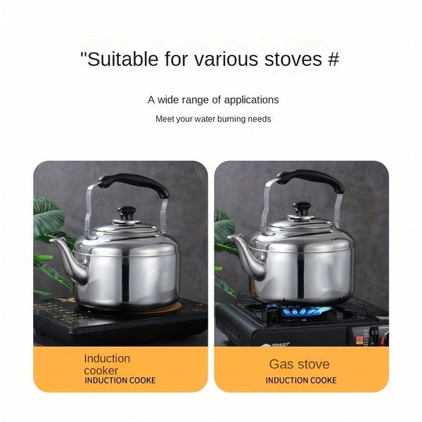 Planet Gates Capacity：4.0L 1pc, Stovetop Tea Kettles, 4L Stainless Steel Kettle, Electromagnetic Stove Gas Stove Universal Kettle, Household Tea Pot Commercial Large-capacity Water Kettle, Summer Winter Drinkware, Home Kitchen Items Back To School