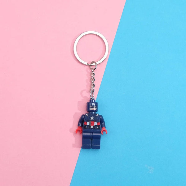 Planet Gates Captain America Cartoon Anime Marvel Spider-Man Batman superman Iron Man Wolverine Captain America Pendant Key ring pendant Backpack pendant toy