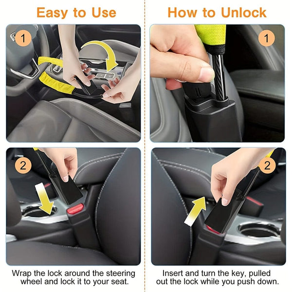 Planet Gates Car Anti-theft Lock Universal Type Car Steering Wheel Lock Car Anti-theft Lock