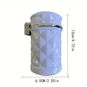 Planet Gates Car Ashtray With LED Light Rhinestone Ashtray Car Smokeless Smoke Cup Holder Storage Auto Accessories