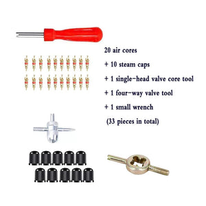 Planet Gates Car Bicycle Slotted Handle Tire Valve Stem Core Remover Screwdriver Tire Repair Install Tool Kit Auto Motorcycle Accessories