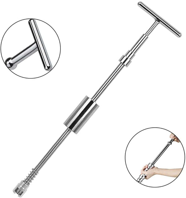 Planet Gates Car Body Dent Repair Tool Kit with Slide Hammer T-bar Dent Puller Suction Cup Mechanic for Automobile Hail Dent Remover