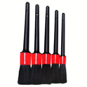 Planet Gates Car Brushes Set 5pcs Car Detailing Brush Set, Car Interior Cleaning Detailing Soft Brush Set, 5 Soft Detail Brushes For Automotive Air Conditioner Brush Dashboard
