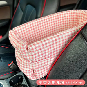 Planet Gates Car Central Dog Car Seat Bed Portable Dog Carrier for Small Dogs and Cats Safety Travel Bag Accessories