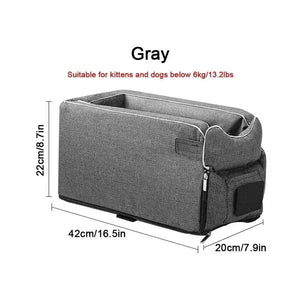 Planet Gates Car Central Dog Car Seat Bed Portable Dog Carrier for Small Dogs and Cats Safety Travel Bag Accessories