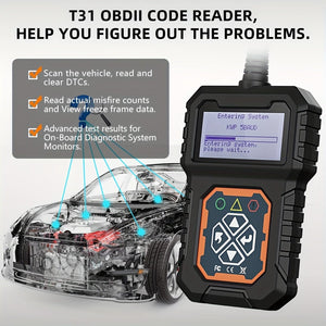 Planet Gates Car Code Scanner Car Code Reader: Get Instant Diagnosis Of Your Vehicle's Check Engine Light With OBD2 Scanner!