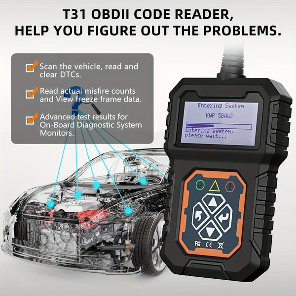 Planet Gates Car Code Scanner Car Code Reader: Get Instant Diagnosis Of Your Vehicle's Check Engine Light With OBD2 Scanner!