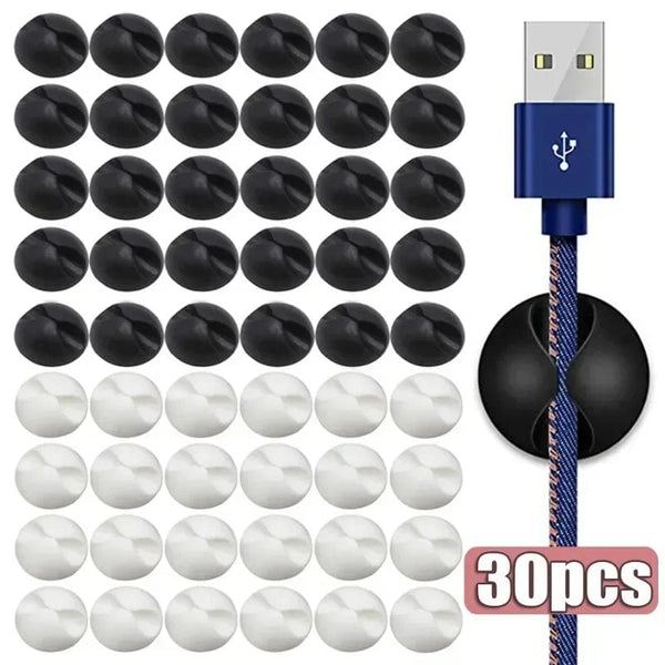 Planet Gates Car Dashboard Data Cable Clip Self-Adhesive USB Line Hub Wire Holder Fixing Clamp Office Desk Wire Organizer Accessories