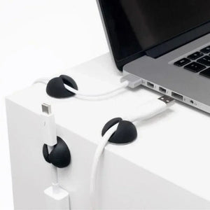 Planet Gates Car Dashboard Data Cable Clip Self-Adhesive USB Line Hub Wire Holder Fixing Clamp Office Desk Wire Organizer Accessories