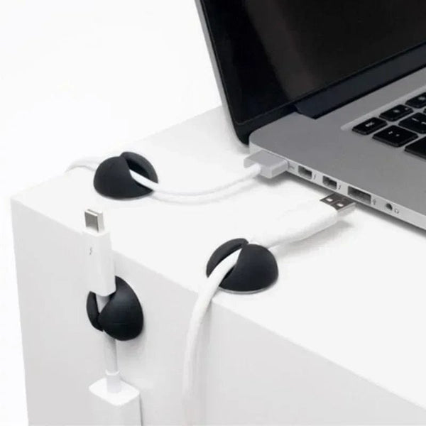 Planet Gates Car Dashboard Data Cable Clip Self-Adhesive USB Line Hub Wire Holder Fixing Clamp Office Desk Wire Organizer Accessories