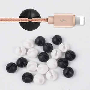 Planet Gates Car Dashboard Data Cable Clips Self-Adhesive USB Line Hub Wire Holder Fixing Clamp Office Desk Wire Organizer Accessories