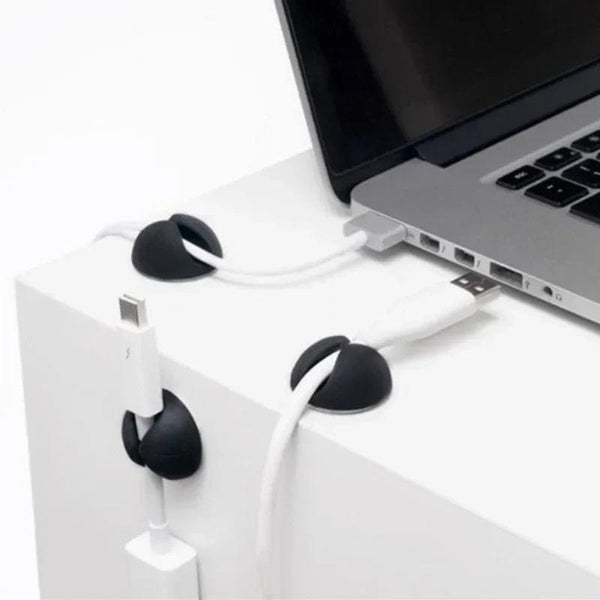 Planet Gates Car Dashboard Data Cable Clips Self-Adhesive USB Line Hub Wire Holder Fixing Clamp Office Desk Wire Organizer Accessories