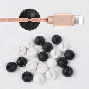 Planet Gates Car Dashboard Data Cable Clips Self-Adhesive USB Line Hub Wire Holder Fixing Clamp Office Desk Wire Organizer Accessories