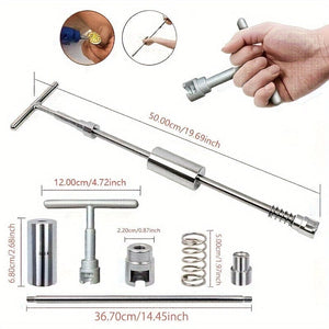 Planet Gates Car Dent Remover Tool, Paintless Dent Repair Dent Puller Kit Slide Hammer Tools With 18pcs Thickened Blue Tabs For DIY Automobile Body Dent Removal