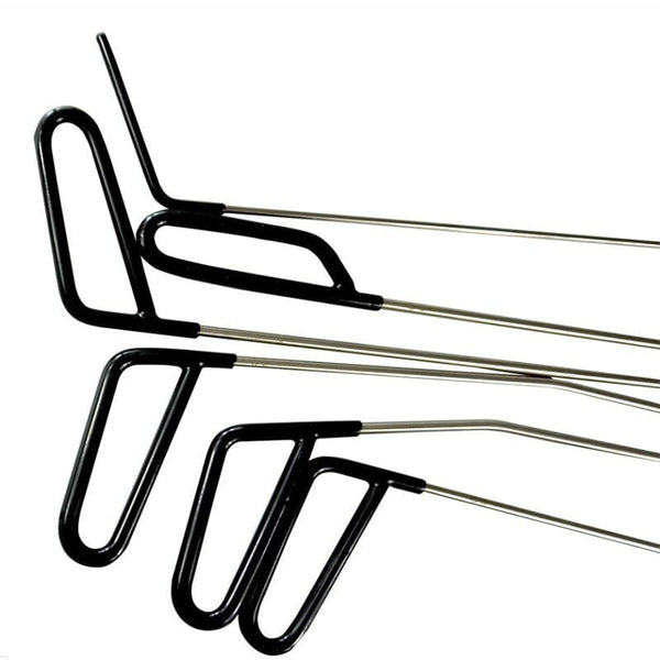 Planet Gates Car Dent Repair Hooks Stainless Steel Push Rods Crowbar Tools Kit For Dents Hail Damage Removal Automotive Accessories