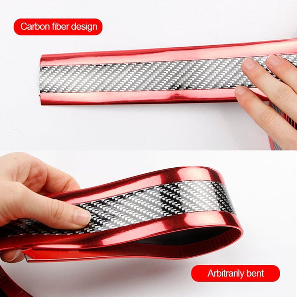 Planet Gates Car Door Sill Protection Strip, Carbon Fiber Style Car Body, Rearview Mirrors, Bumper, Anti-scratch Protection Stickers, Auto Decoration Accessories