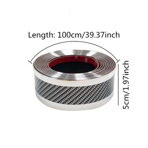 Planet Gates Car Door Sill Protection Strip, Carbon Fiber Style Car Body, Rearview Mirrors, Bumper, Anti-scratch Protection Stickers, Auto Decoration Accessories