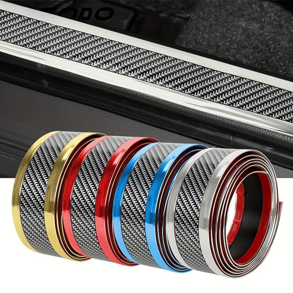 Planet Gates Car Door Sill Protection Strip, Carbon Fiber Style Car Body, Rearview Mirrors, Bumper, Anti-scratch Protection Stickers, Auto Decoration Accessories